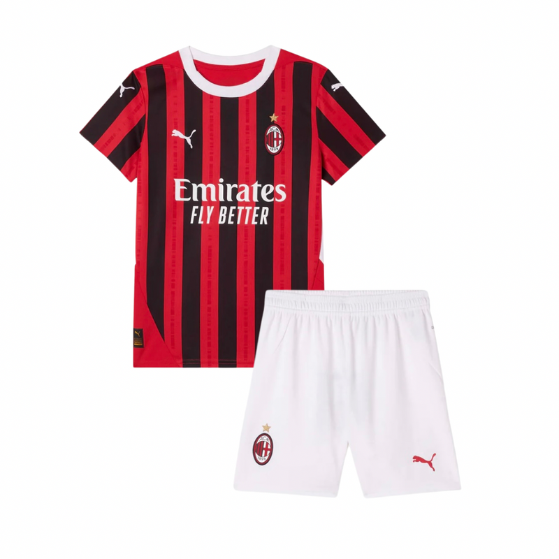 Jersey en korte broek voor kinderen AC MILAN Home 24/25