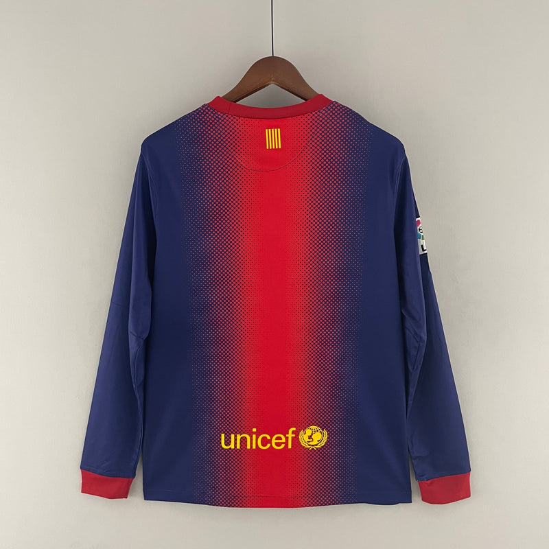 Jersey FC Barcelona Retro Lange Mouw 12/13