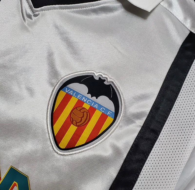 Jersey retro Valencia 2001 eerste uitrusting – met patch