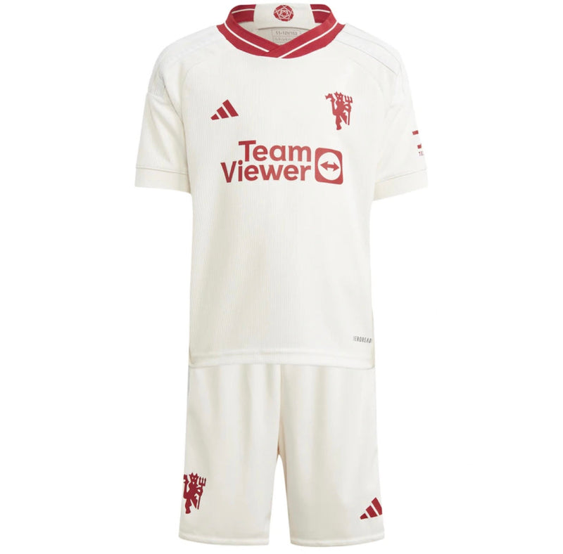 Jersey en shorts voor kinderen Manchester United Uit 23/24