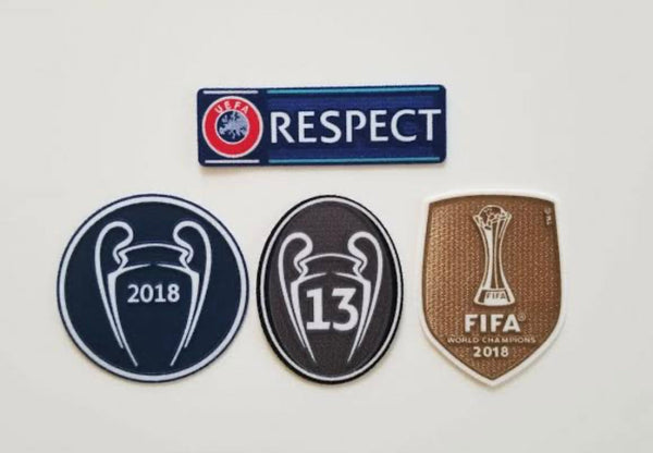 REAL MADRID CHAMPIONS LEAGUE PATCHSET 2018