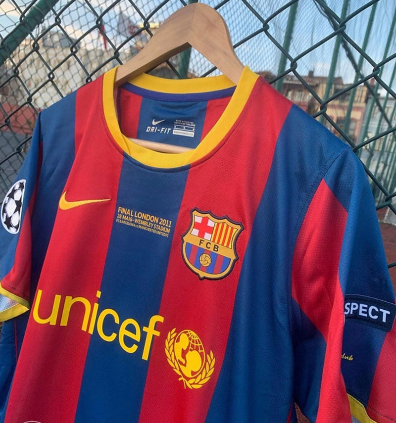 Jersey FC Barcelona Home Retro 10/11 - Whit Patch