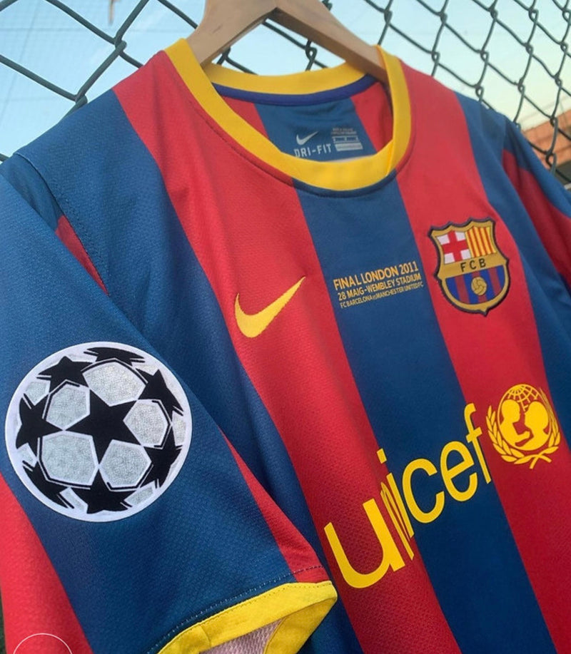 Jersey FC Barcelona Home Retro 10/11 - Whit Patch