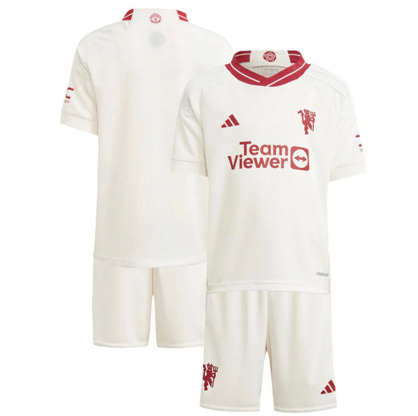 Jersey and Shorts For Kids Manchester United Away 23/24