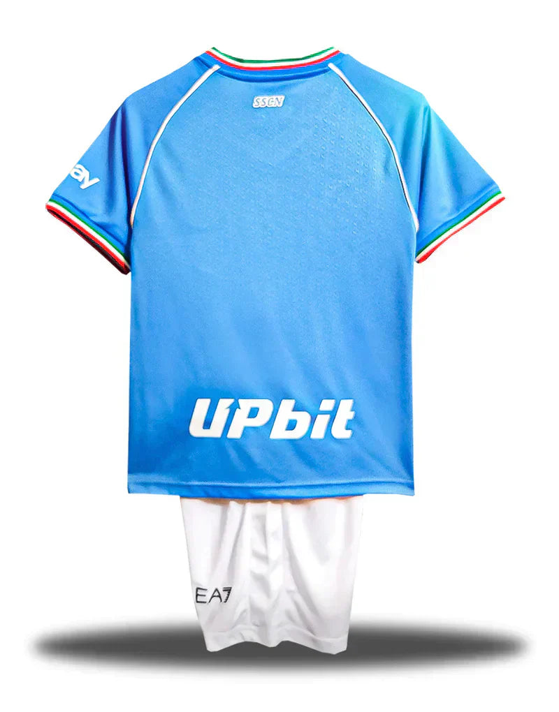 Jersey en korte broek voor kinderen Napoli Home 23/24