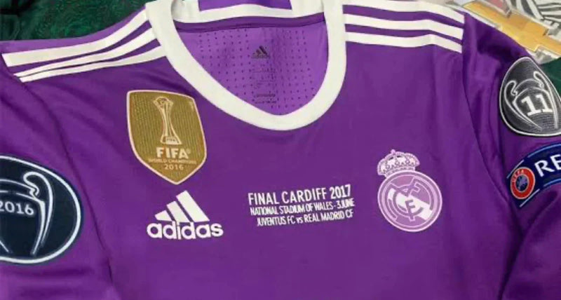 REAL MADRID RETRO FINALE CHAMPIONS LEAGUE T-SHIRT 16/17 - Met patch