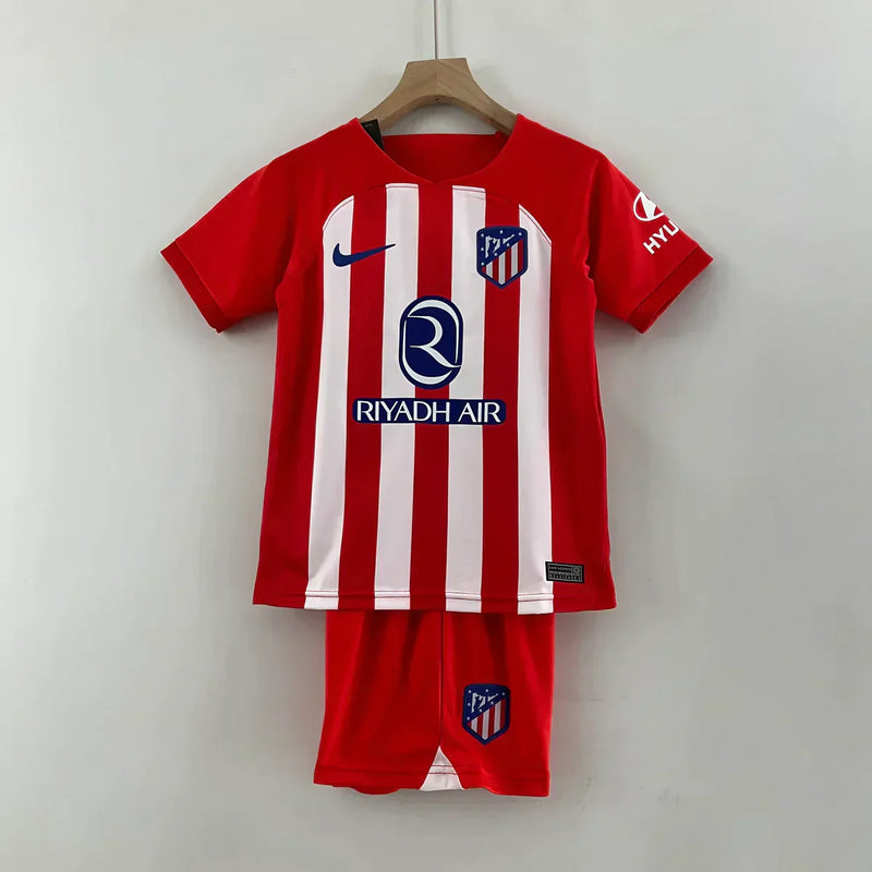 Kindershirt en shorts Atlético de Madrid Home 23/24