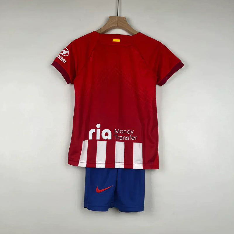 Kindershirt en shorts Atlético de Madrid Home 23/24