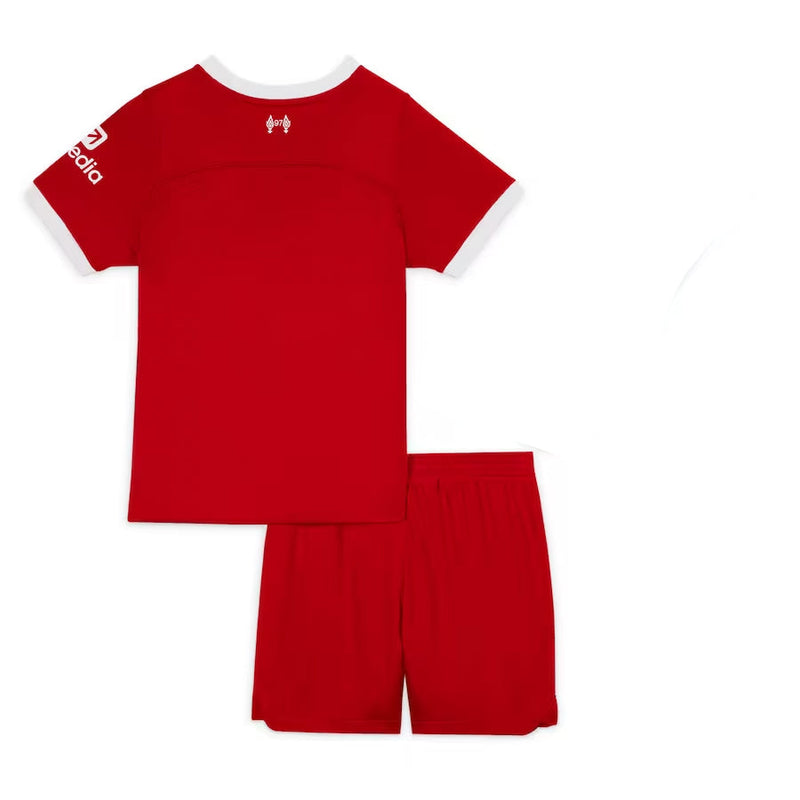 Kindershirt en shorts Liverpool Home 23/24