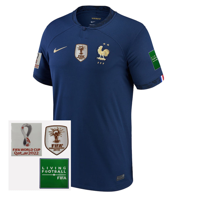 Jersey France Home 2022 - Patch World Cup