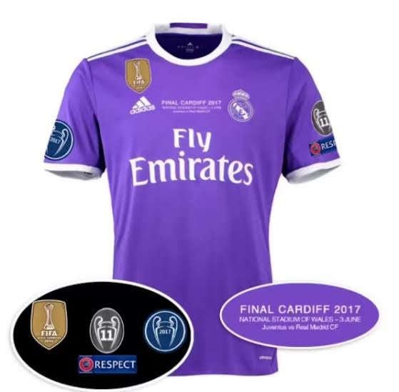 REAL MADRID RETRO FINALE CHAMPIONS LEAGUE T-SHIRT 16/17 - Met patch