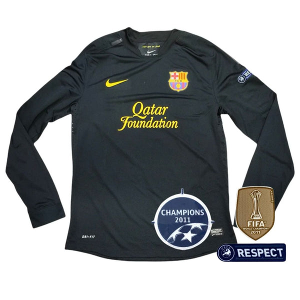 Jersey FC Barcelona Retro long sleeve 11/12 - Whit Patch