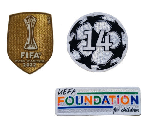 REAL MADRID CHAMPIONS LEAGUE PATCHSET 22/23