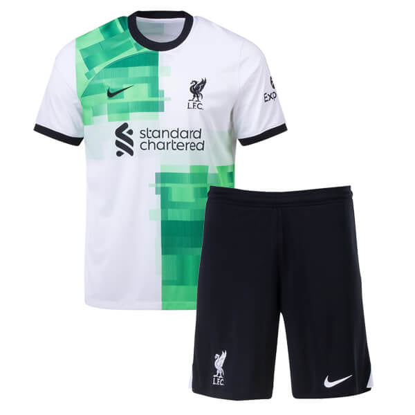 Kindershirt en shorts Liverpool uit 23/24