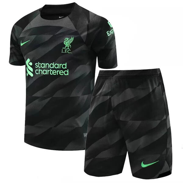 Kindershirt en shorts Liverpool Keeper 23/24