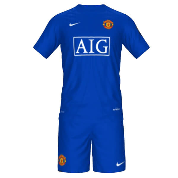 Jersey and Shorts For Kids Manchester United Retro 08/09