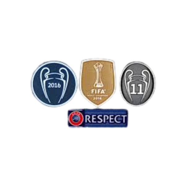 REAL MADRID CHAMPIONS LEAGUE PATCHSET 16/17