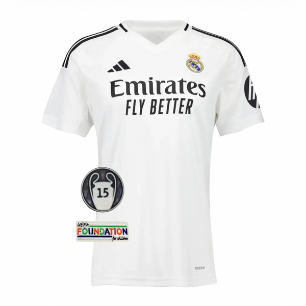 Jersey Real Madrid Women First Kit White 24/25 - Whit Patch UCL