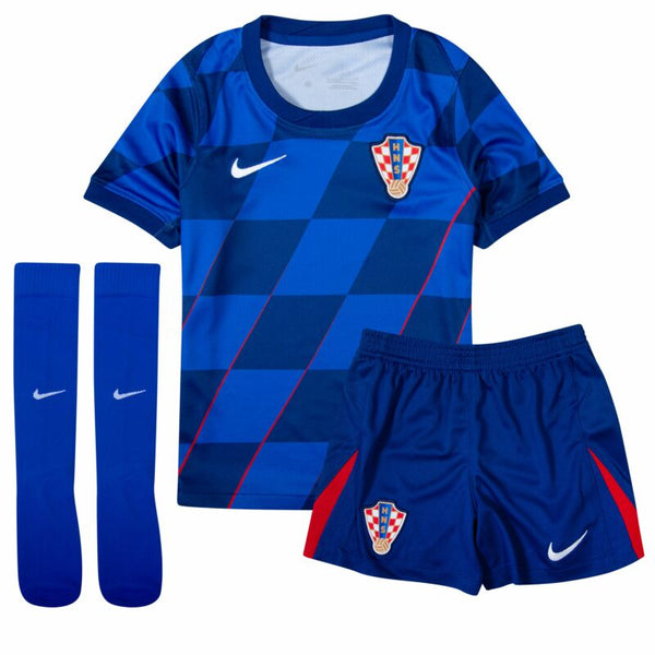 Jersey and Shorts for Kids Croatia Away 24/25 - With Tights