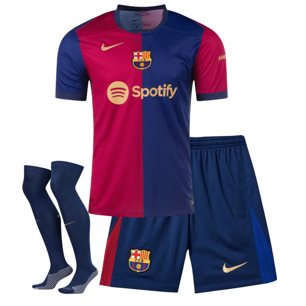 Shirt en shorts voor kinderen FC Barcelona thuis 24/25 - met panty's