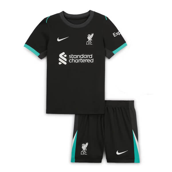 Kindershirt en shorts Liverpool uit 24/25