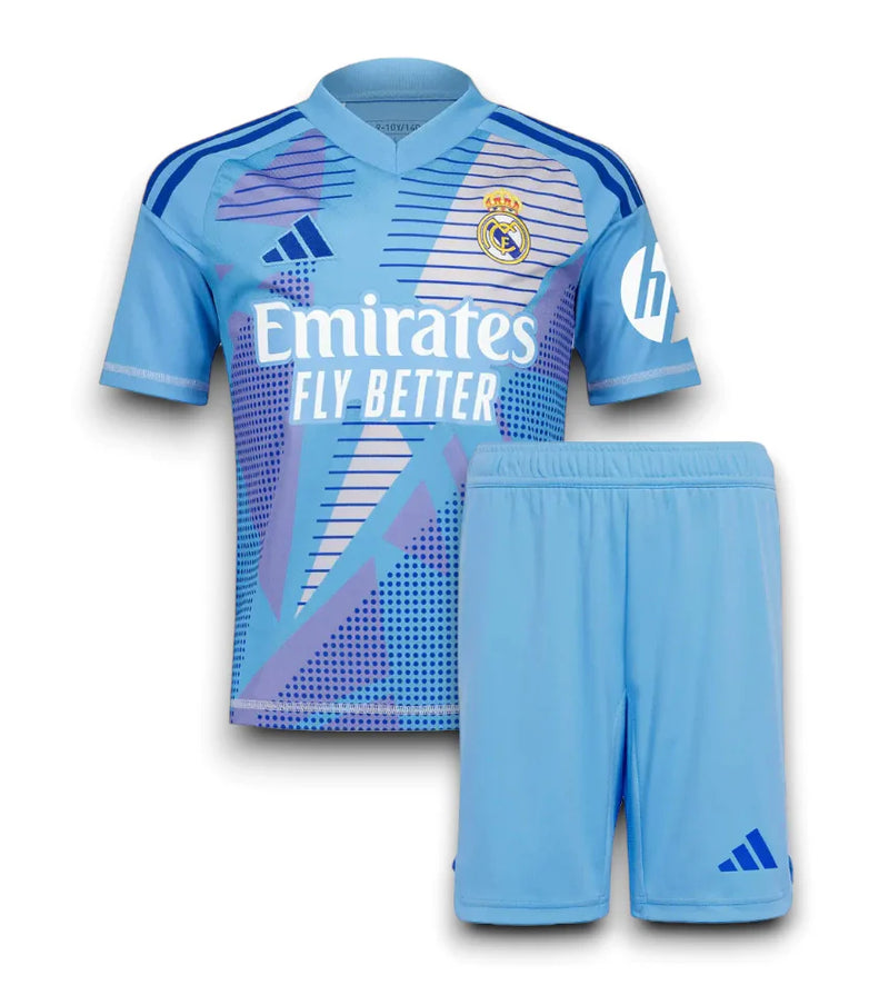 Jersey and Short Pants for Kids Real Madrid Goalkeeper 24/25