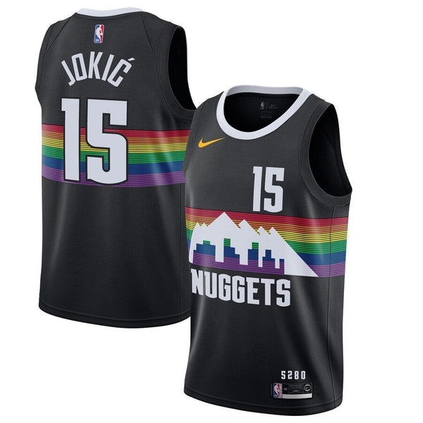 Jersey NBA - Denver Nuggets Negra - Jokic #15