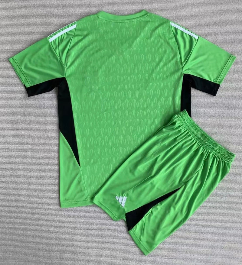 Groene Keeper shirt en shorts set Argentinië 23/24 Voor Kinderen