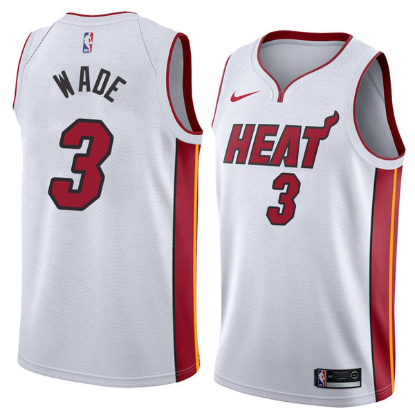 Jersey NBA Miami Heat White - Wade #3