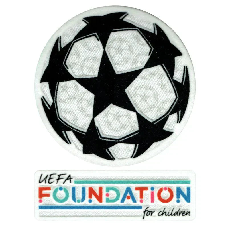 21-23 UCL Starball + UEFA Foundation Patch Set - Manchester City