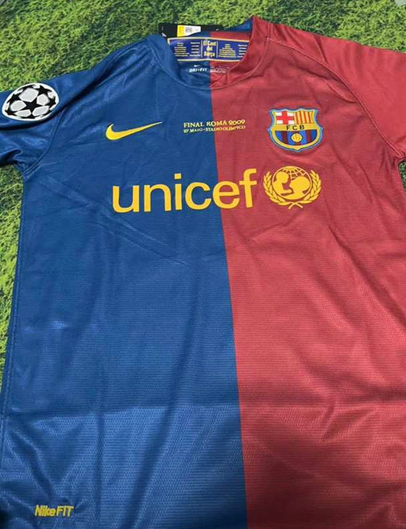 Jersey Retro Barcelona 2008/09 UEFA Champions League Lokaal - Met Patch