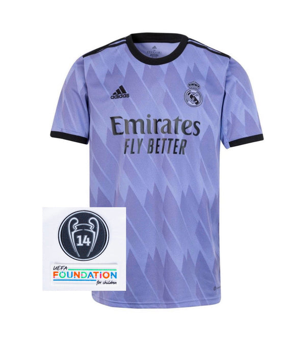 Shirt Tweede Kit Real Madrid 22/23 - Met Patch de Champions League