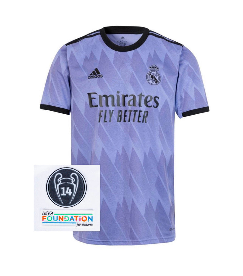 Jersey Second Kit Real Madrid 22/23 - With Patch de Champions League