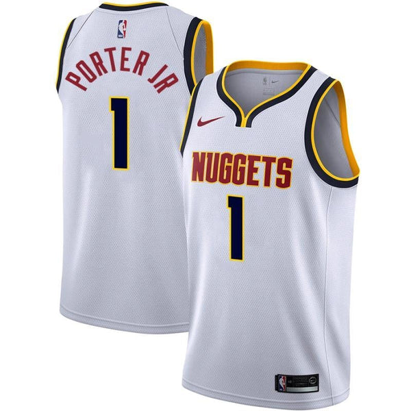 Jersey NBA - Denver Nuggets Wit - Porter Jr #1