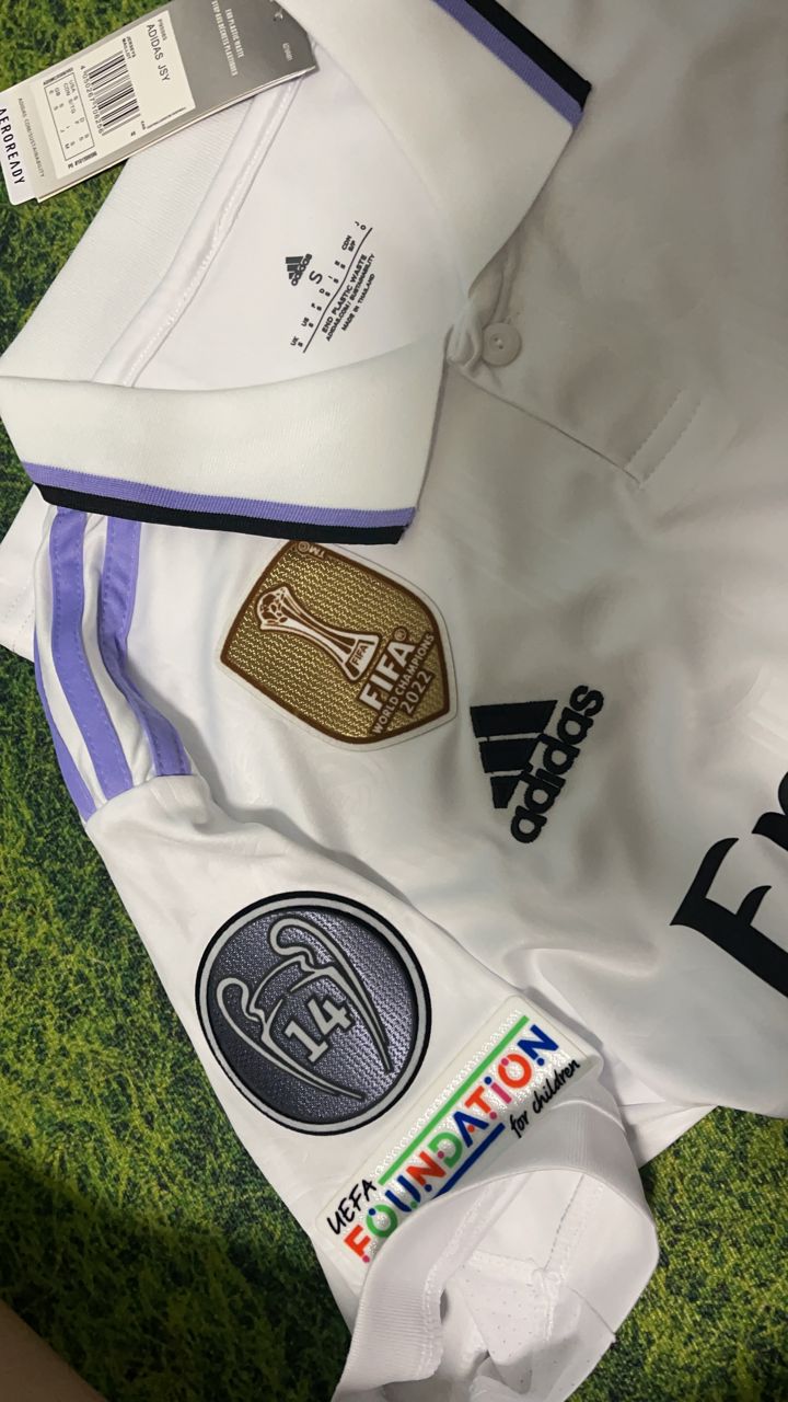 Jersey Real Madrid Champions CWC + UCL