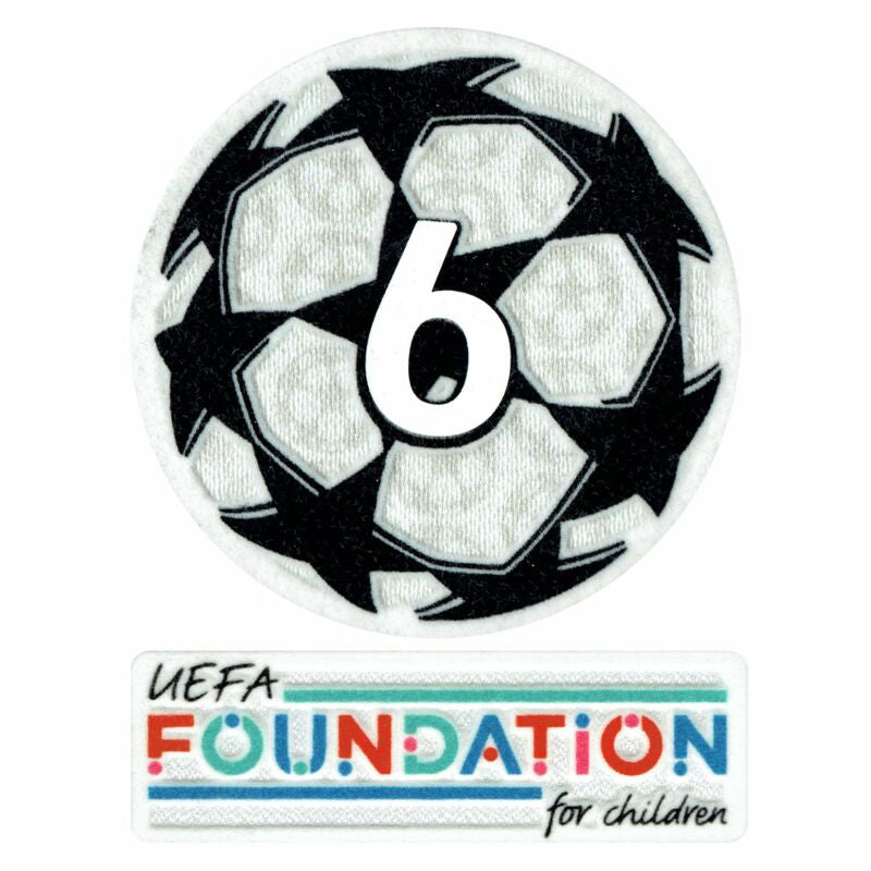 21-23 UCL Starball 6 time winner + UEFA Foundation Patch Set