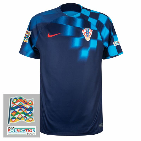 Jersey Kroatië Uit 2022-2023 Volkenbond en Foundation Patch