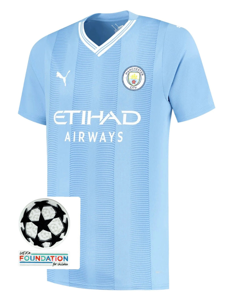 Jersey Manchester City Thuis 23/24 - Met Patch UCL