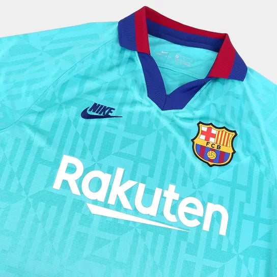 Shirt FC Barcelona retro 19/20 Man - Turquoise Blauw