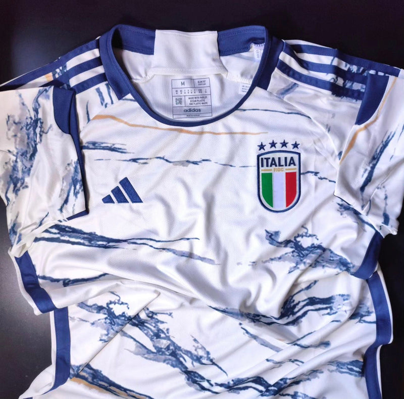 Jersey Italië Uit 2023-2024 Euro 2024 Kwalificatie Patch Set