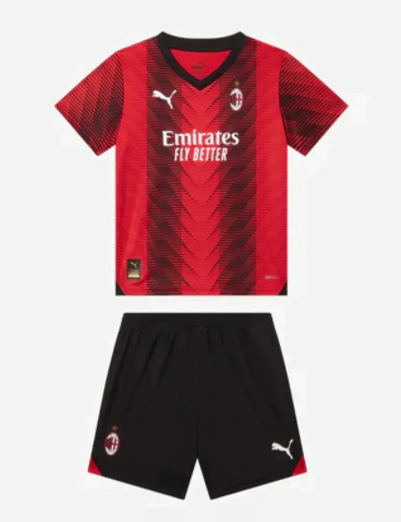 Jersey en korte broek voor kinderen AC MILAN Home 23/24