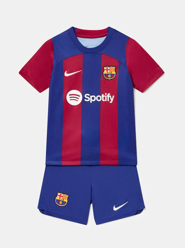 Shirt en shorts voor kinderen FC Barcelona thuis 23/24