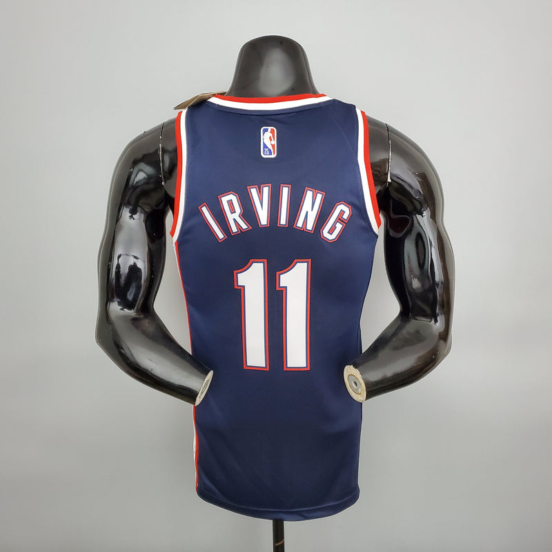 Jersey NBA Blauw Echt 2022 75 Aniversario Irving