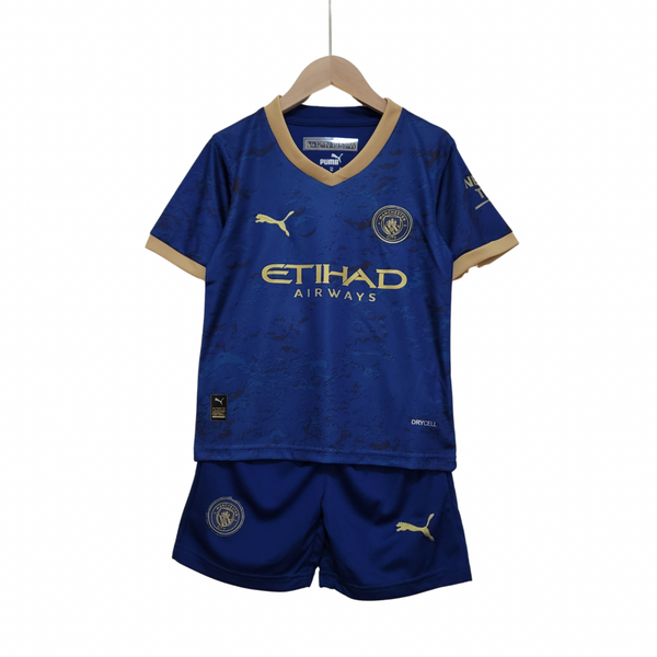 Kids Jersey and Shorts Manchester City 2023 - Blue