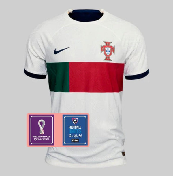 Jersey Portugal Uit 2022 - Patch Wereldbeker