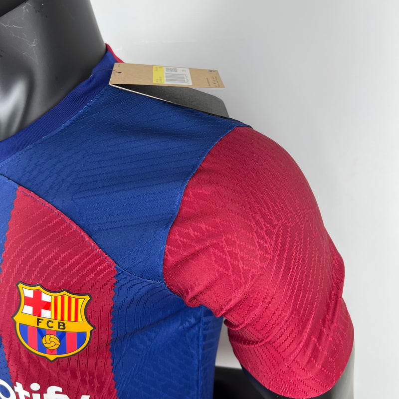 Jersey FC Barcelona Home 23/24 Player Version - With LaLiga patch