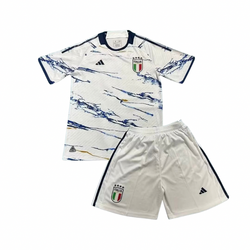 Kids Jersey and Shorts Italy 23/24 - White