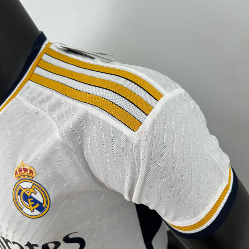 Jersey Real Madrid Man First Kit White 23/24 Player Version - With Patch CWC y UCL