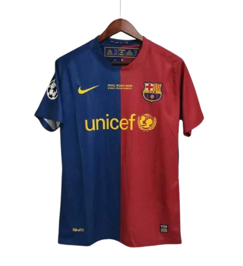 Jersey Retro Barcelona 2008/09 UEFA Champions League Lokaal - Met Patch