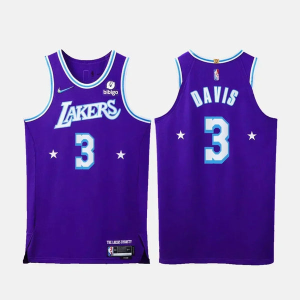 Jersey NBA - 75 Aniversario- Lakers- 21/22 Davis #3 Púrpura